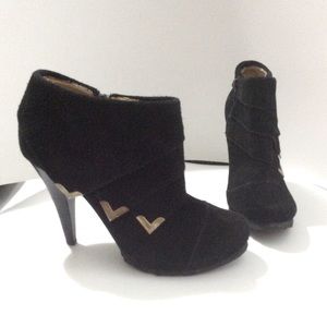 Naughty Monkey suede leather booties